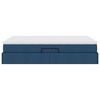 vidaXL Lit avec rangement et matelas Bleu 140 x 190 cm Polyester