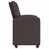 vidaXL Chaises de Salle à Manger avec Roues 2 pcs Marron foncé