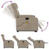 vidaXL Fauteuil inclinable de massage Cappuccino Similicuir