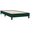 vidaXL Sommier &agrave; lattes de lit et matelas et LED vert fonc&eacute; 90x210 cm velours