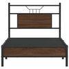 vidaXL Cadre de lit sans matelas ch&ecirc;ne marron 90x200cm bois ing&eacute;nierie