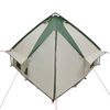 vidaXL Tente tipi avec toit avec &eacute;vent Vert et gris 490 x 410 x 210 cm
