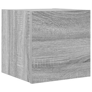 vidaXL Meuble TV mural Sonoma gris 30,5x30x30 cm