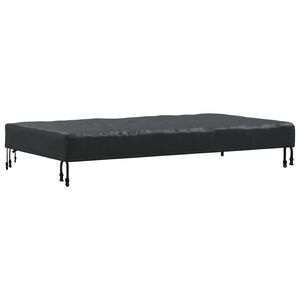 vidaXL Housse de Table Uni Noir 122 x 72 x 15 cm tissu