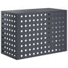 vidaXL Housse de climatiseur Anthracite 100 x 50 x 70 cm Acier