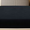 vidaXL Draps-housses Jersey 2 pcs Noir 180x200 cm Coton