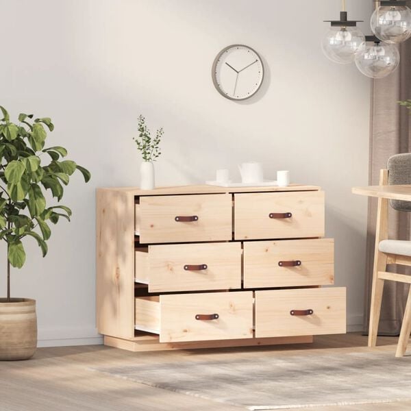 vidaXL Buffet 100x40x75 cm Bois massif de pin