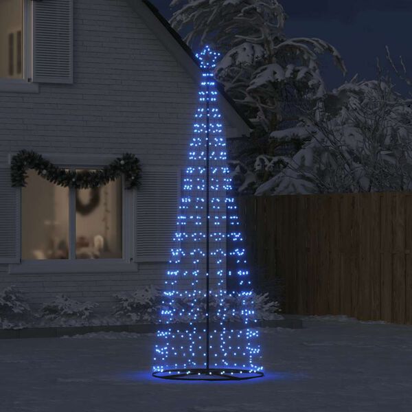 vidaXL Sapin de No&euml;l &agrave; LED 550 LED bleu 300 cm