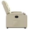 vidaXL Fauteuil inclinable Crème Similicuir