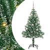vidaXL Arbre de No&euml;l artificiel floconn&eacute; de neige avec lumi&egrave;re LED