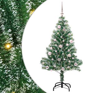 vidaXL Arbre de No&euml;l artificiel floconn&eacute; de neige avec lumi&egrave;re LED