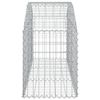 vidaXL Panier de gabions arqué 150x50x60/80 cm Fer galvanisé