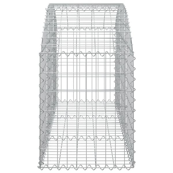vidaXL Panier de gabions arqué 150x50x60/80 cm Fer galvanisé