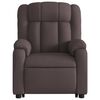 vidaXL Fauteuil inclinable marron foncé tissu