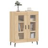 vidaXL Buffet ch&ecirc;ne sonoma 69,5x34x90 cm bois d'ing&eacute;nierie