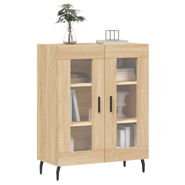 vidaXL Buffet ch&ecirc;ne sonoma 69,5x34x90 cm bois d'ing&eacute;nierie