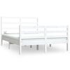 vidaXL Cadre de lit sans matelas blanc bois de pin massif 140x190 cm