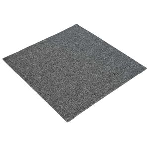 vidaXL Carreau de tapis Gris moyen 50 x 50 cm 20 pc PP et Bitume