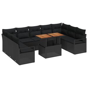 vidaXL Ensemble de canap&eacute; de jardin 10 pc 9-Nombre de places