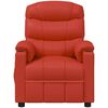vidaXL Fauteuil de massage Rouge Similicuir