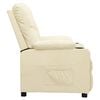 vidaXL Fauteuil inclinable Crème Similicuir