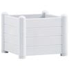 vidaXL Lit sur&eacute;lev&eacute; de jardin PP Blanc 43x43x35 cm