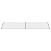 vidaXL Auvent de porte Gris 300 x 100 cm PC