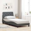 vidaXL Cadre de lit sans matelas gris fonc&eacute; 80x200 cm tissu