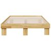 vidaXL Cadre de lit sans matelas 120x200 cm bois massif de ch&ecirc;ne