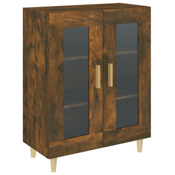 vidaXL Buffet ch&ecirc;ne fum&eacute; 69,5x34x90 cm bois d'ing&eacute;nierie