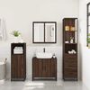 vidaXL Armoire de salle de bain ch&ecirc;ne marron 35x37,5x166 cm