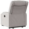vidaXL Fauteuil inclinable &eacute;lectrique gris nuage tissu