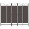 vidaXL Cloison de s&eacute;paration 5 panneaux Anthracite 200x180 cm