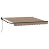 vidaXL Auvent r&eacute;tractable Taupe 3,5 x 2 m Polyester et m&eacute;tal