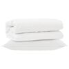 vidaXL Ensemble de Duvet avec oreiller 2 pi&egrave;ces Blanc Microfibre