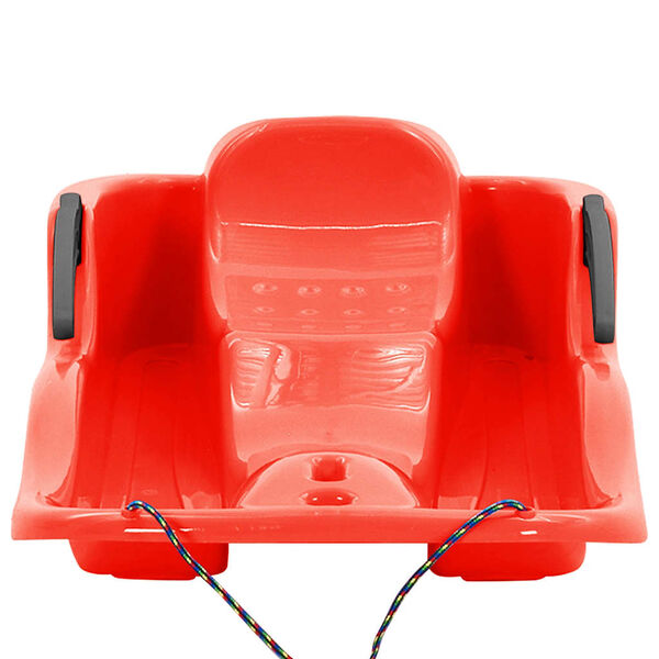 vidaXL Traîneau avec freins Rouge 87x40x18 cm Polypropylène