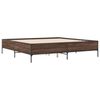 vidaXL Cadre de lit sans matelas ch&ecirc;ne marron 180x200 cm