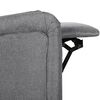 vidaXL Fauteuil de massage inclinable Gris clair Tissu