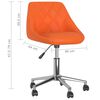 vidaXL Chaises pivotantes &agrave; manger lot de 4 orange similicuir