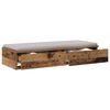 vidaXL Tiroirs de lit avec tiroir Bois ancien 75 x 36,5 x 16,5 cm