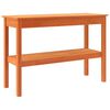 vidaXL Table console Marron cire 110 x 40 x 75 cm Bois massif en pin