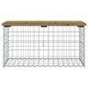 vidaXL Banc de jardin design gabion 83x44x42 cm bois de pin imprégné