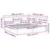 vidaXL Lit biblioth&egrave;que sans matelas 180x200 cm bois massif de pin