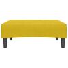 vidaXL Canap&eacute;-lit &agrave; 2 places avec repose-pied jaune velours