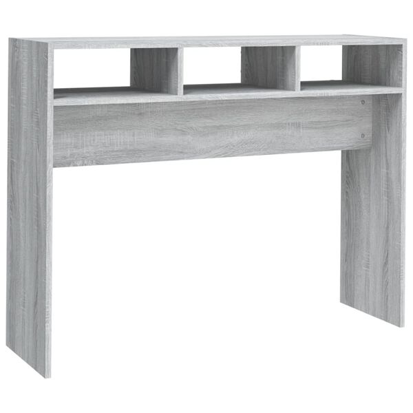 vidaXL Table console Sonoma gris 105x30x80 cm Bois d'ing&eacute;nierie