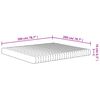 vidaXL Matelas en mousse moyennement doux 200x200 cm