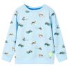 Sweatshirt pour enfants m&eacute;lange bleu clair 128