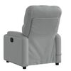 vidaXL Fauteuil de massage inclinable gris clair tissu