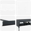 vidaXL Auvent R&eacute;tractable Blanc 300 x 250 cm Tissu et M&eacute;tal