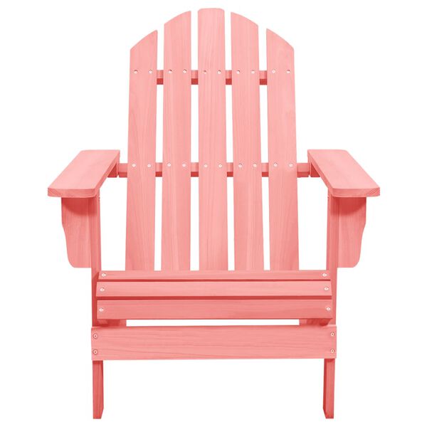 vidaXL Chaise de jardin Adirondack Bois de sapin massif Rose